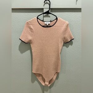 GILLI beige and black bodysuit M
